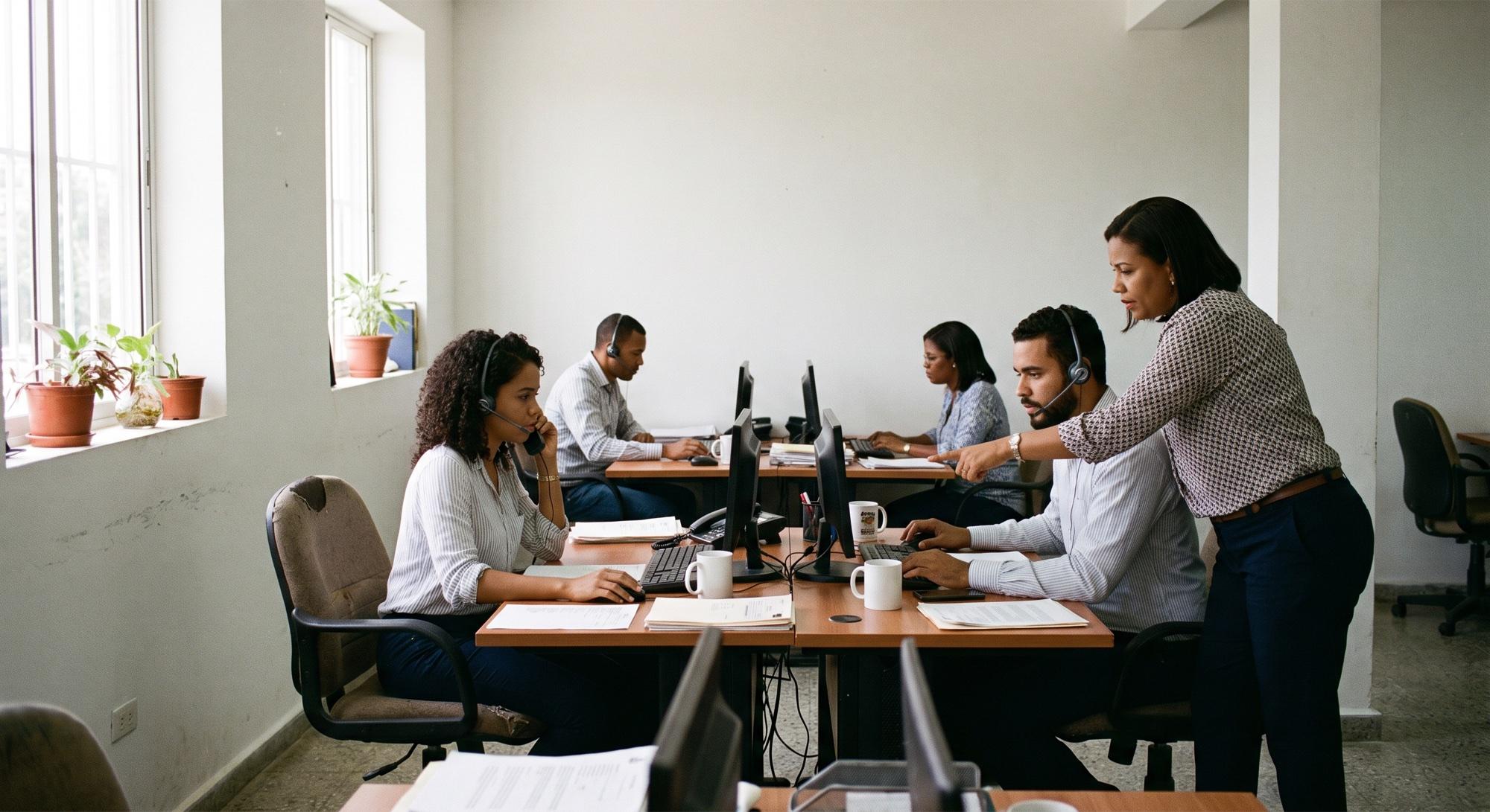 The Ascendia Connect team at work on the operations floor