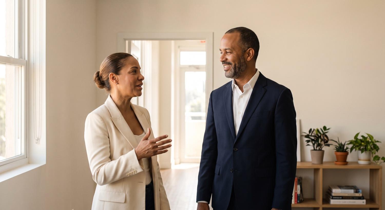 Ascendia Connect's two founders standing together in the Santo Domingo office